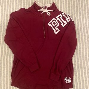 Maroon pink Victoria secret sweatshirt